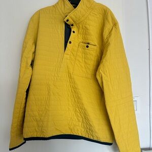 Yellow Quilted Pullover Jacket